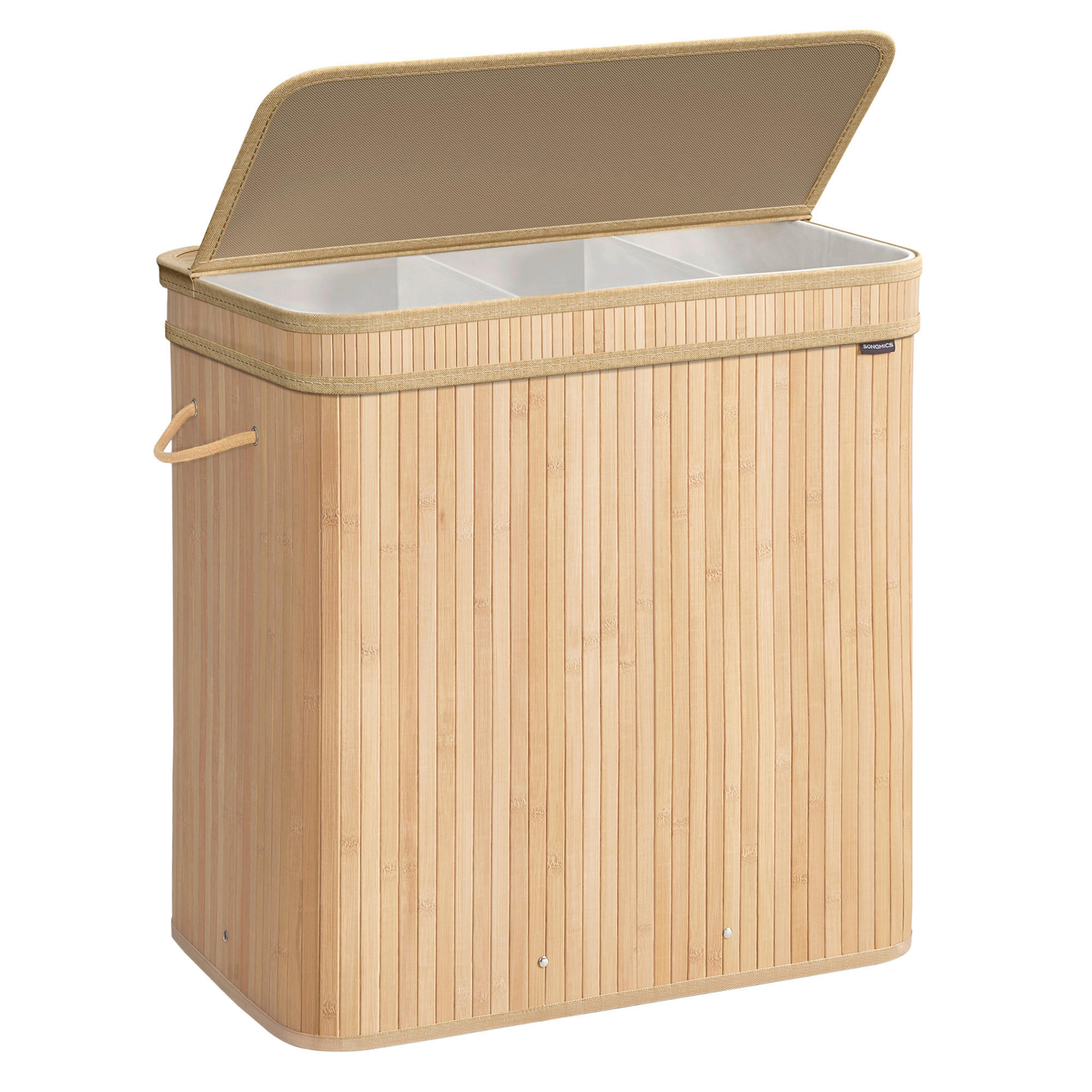 WÄSCHEKORB - Naturfarben, Basics, Naturmaterialien/Textil (62,5/61/41,5cm)