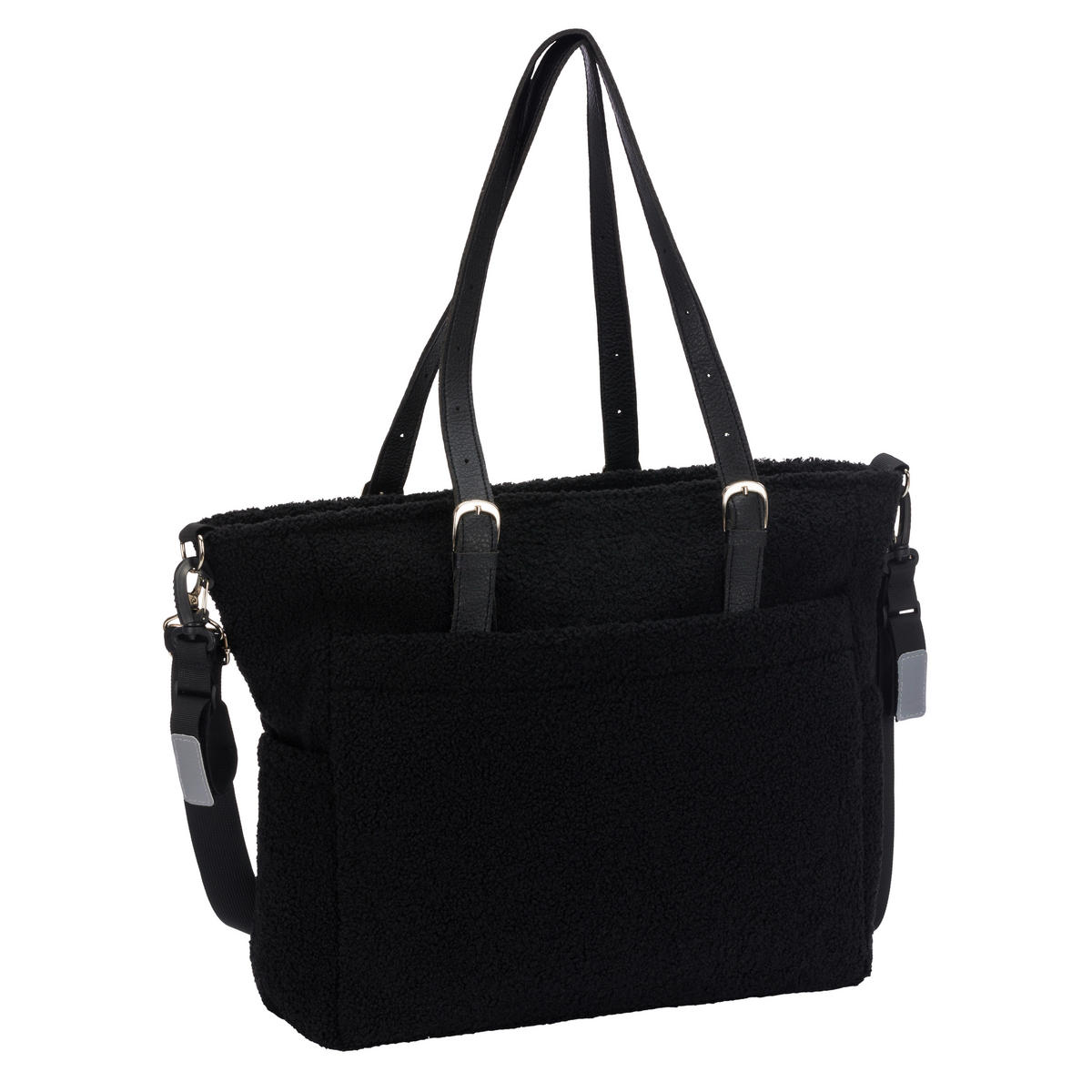 WICKELTASCHE  - Schwarz, Basics, Kunststoff (39/15/36cm) - Jimmylee