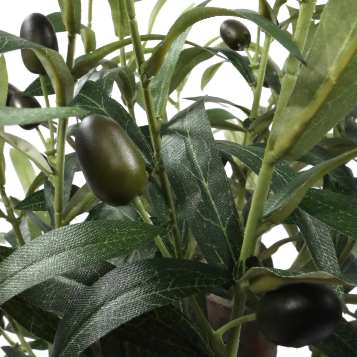 KUNSTPFLANZE Olive  - Schwarz/Braun, MODERN, Kunststoff (45/70/45cm) - MID.YOU