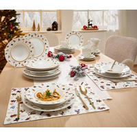 MATTALLRIK 28 cm  - vit, Klassisk, keramik (28cm) - X-Mas