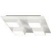 LED-DECKENLEUCHTE Lucas 35/35/8 cm   - Weiß, Design, Kunststoff/Metall (35/35/8cm) - Fabas Luce