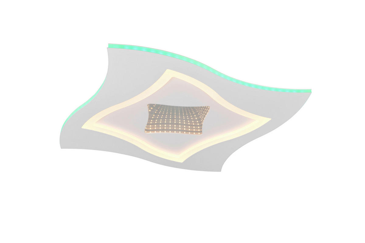 Plafonieră Cu Led - alb, Design, metal (50/50/6cm)