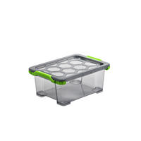 BOX MIT DECKEL    39,3/28,3/16 cm  - Anthrazit, KONVENTIONELL, Kunststoff (39,3/28,3/16cm) - Rotho