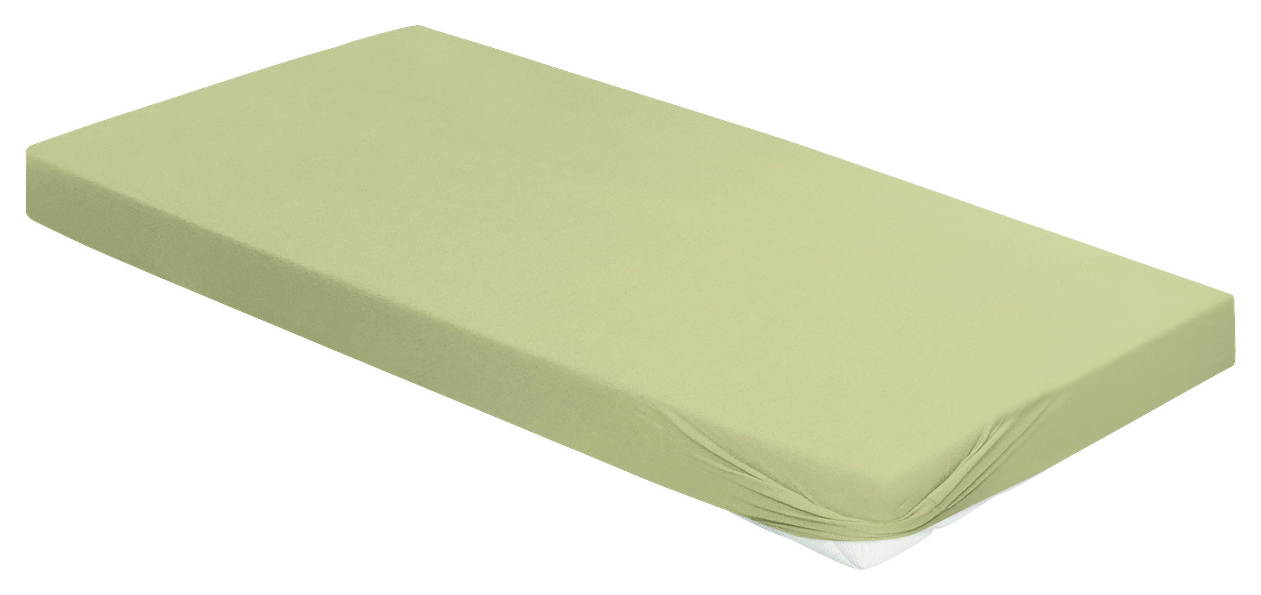 SPANNBETTTUCH Jersey  - Grün, KONVENTIONELL, Textil (150/200cm) - Irisette