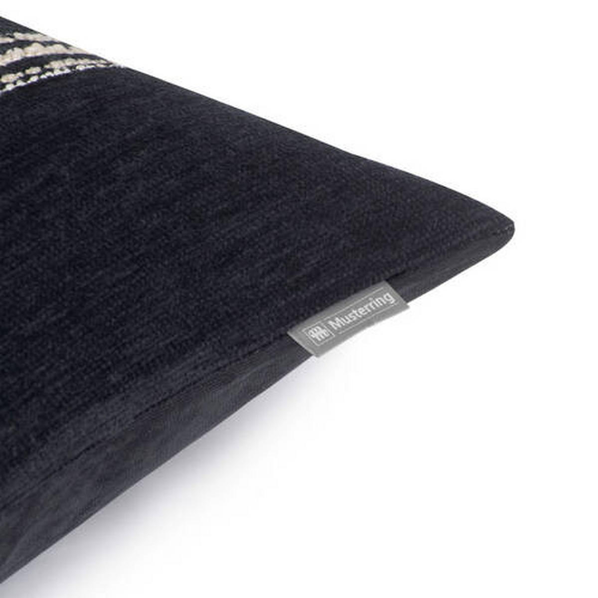 KISSENHÜLLE MR-SQUARE 40/60 cm  - Schwarz/Weiß, Basics, Textil (40/60cm) - Musterring