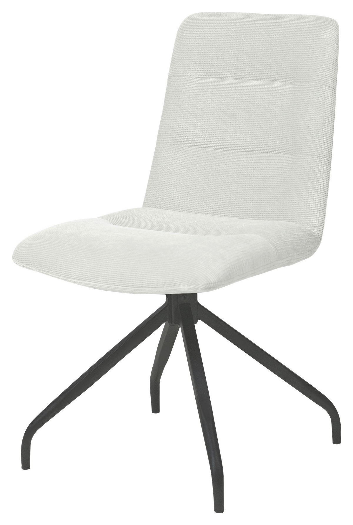 STUHL Webstoff Beige  - Beige/Schwarz, Design, Textil/Metall (50/90/63cm) - Carryhome