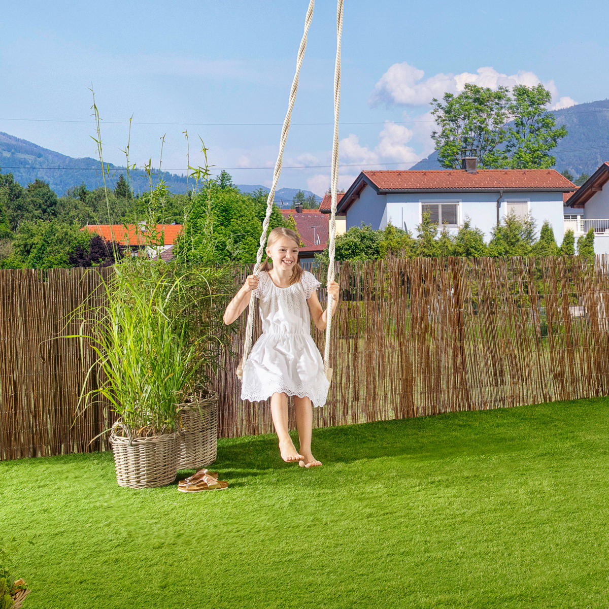 TIENIACA CLONA NA PLOT 300/100 cm  - prírodná farba, Basics, prírodné materiály (300/100cm)
