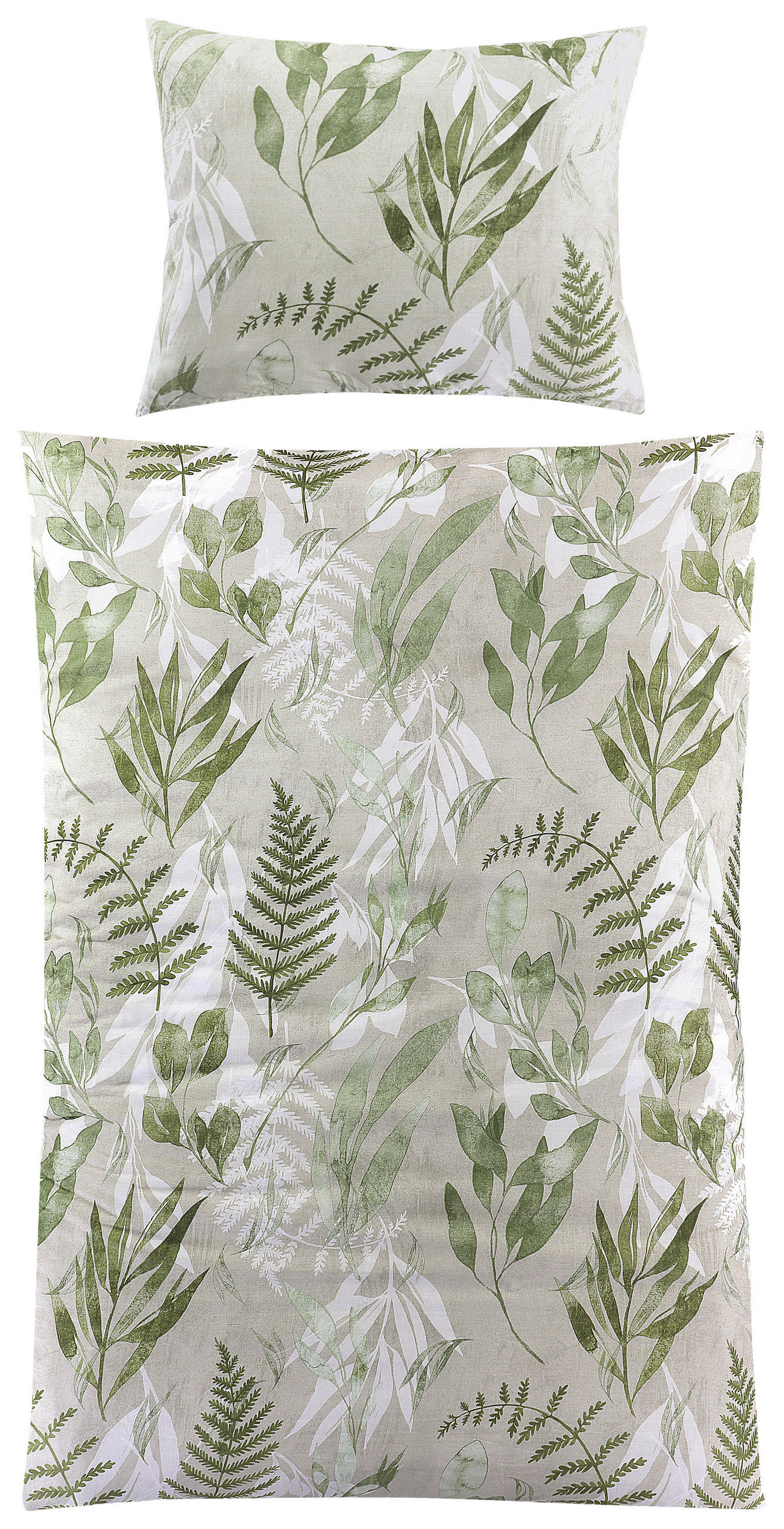 Bettwäsche 140x200 cm Tessa Renforce, Grün