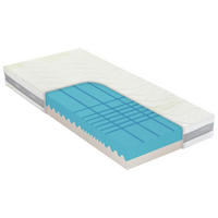 MATRACE, 180/200 cm - šedá/bílá, Basics, textil (180/200cm) - Novel