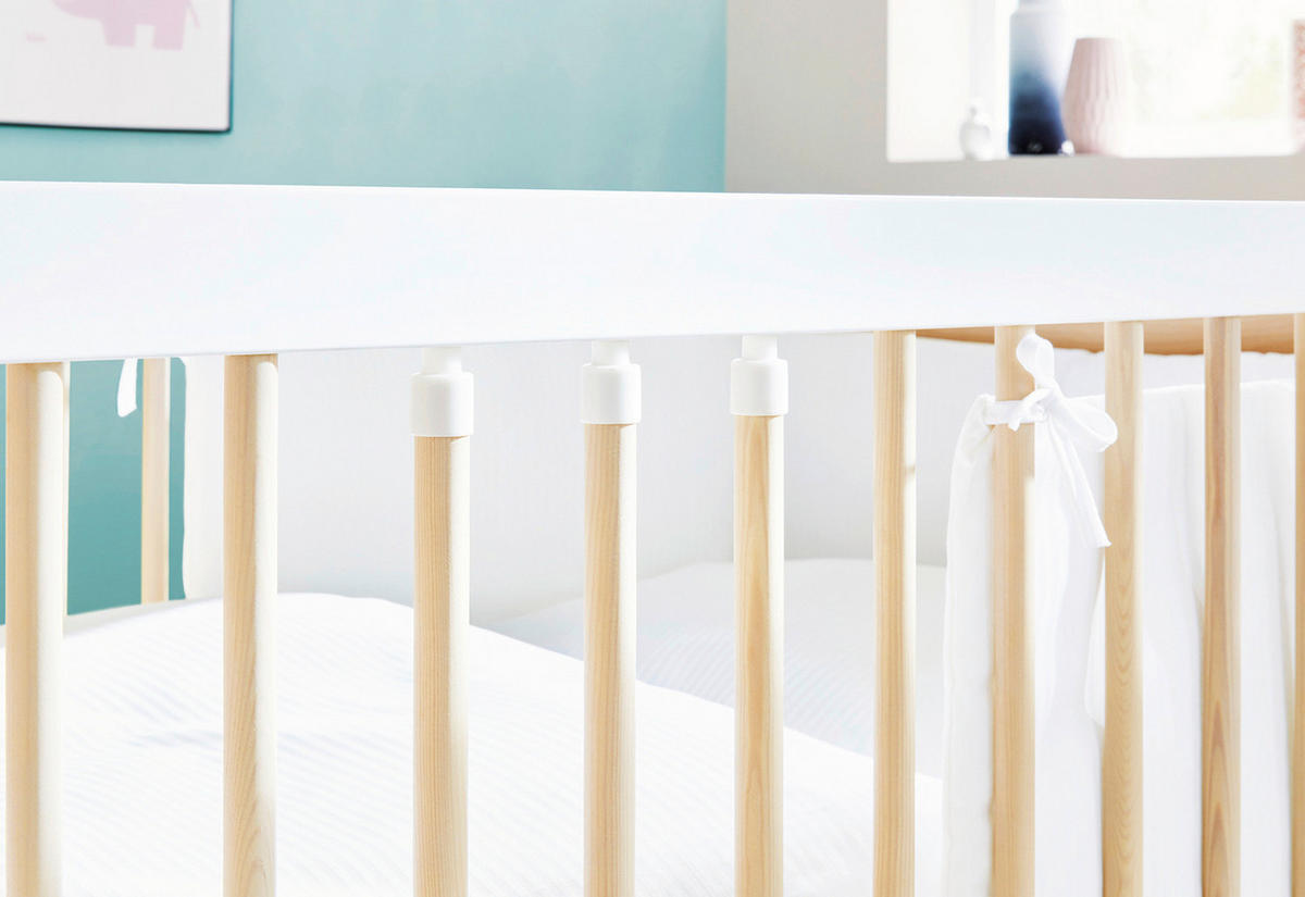 BABYZIMMER PINOLINO ROUND  - Ahornfarben/Weiß, Design, Holzwerkstoff - Pinolino