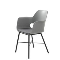 STOL MED ARMSTÖD  - svart/grå, Design, metall/textil (59/83/57cm) - Best Price
