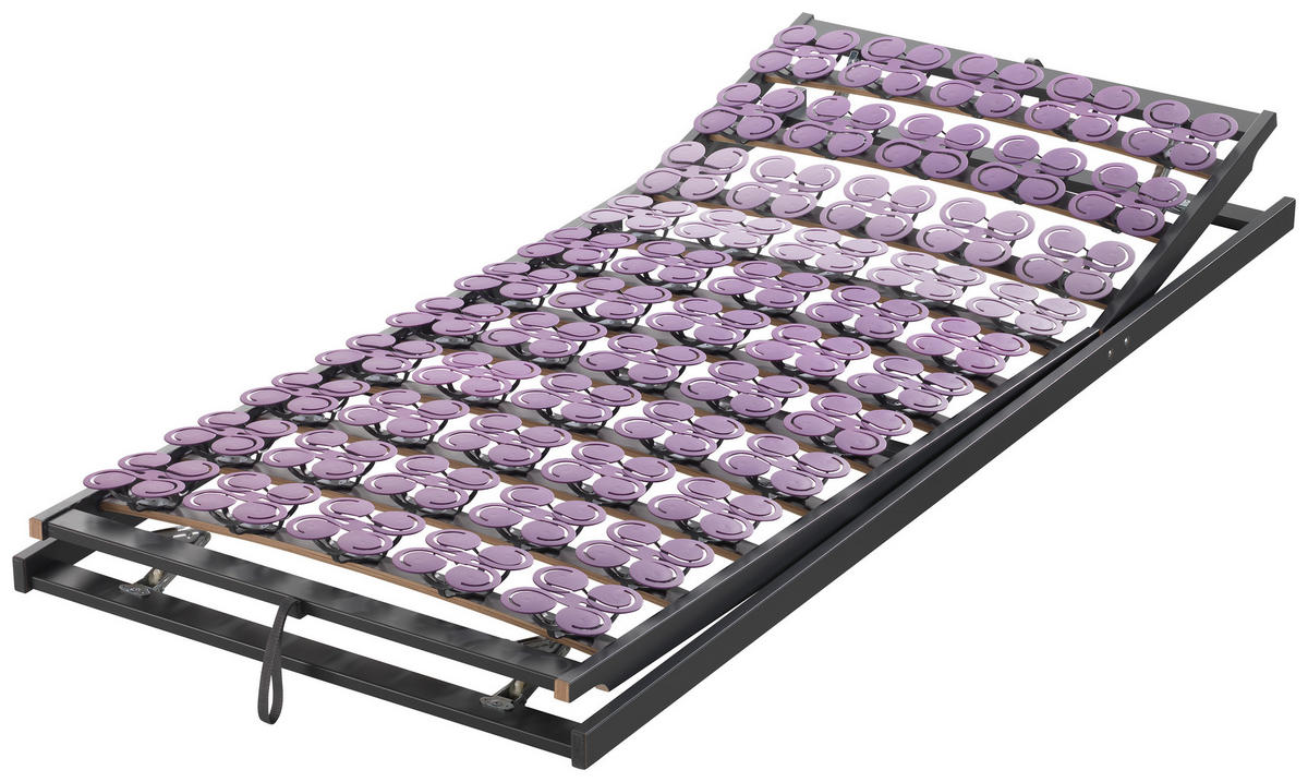 TELLERLATTENROST 90/200 cm  - Dunkelgrau, Basics, Holz (90/200cm) - MID.YOU