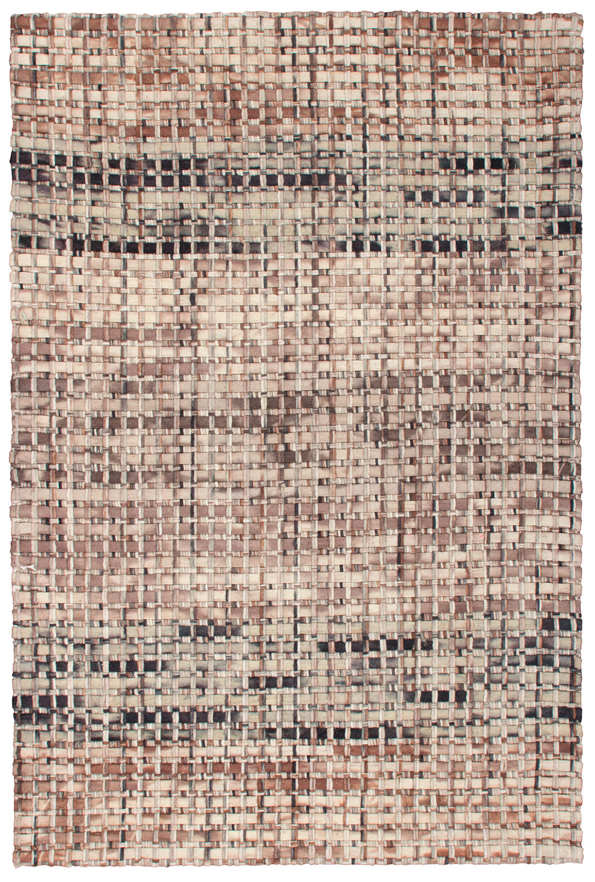 COVOR ȚESUT DE MÂNĂ    - taupe, Basics, textil (200/290cm) - Obsession