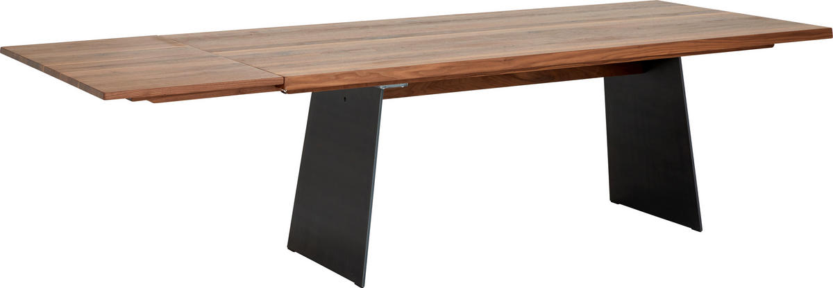 ESSTISCH Nussbaumfarben rechteckig  ausziehbar  - Nussbaumfarben, Natur, Holz/Metall (220-275/100/76cm) - Anrei