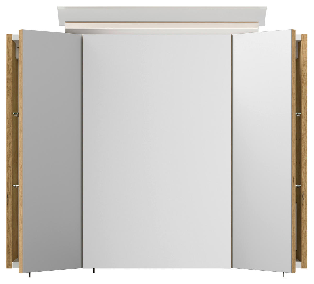 SPIEGELSCHRANK 80/62/17 cm  - Eichefarben, MODERN, Glas/Holzwerkstoff (80/62/17cm) - MID.YOU