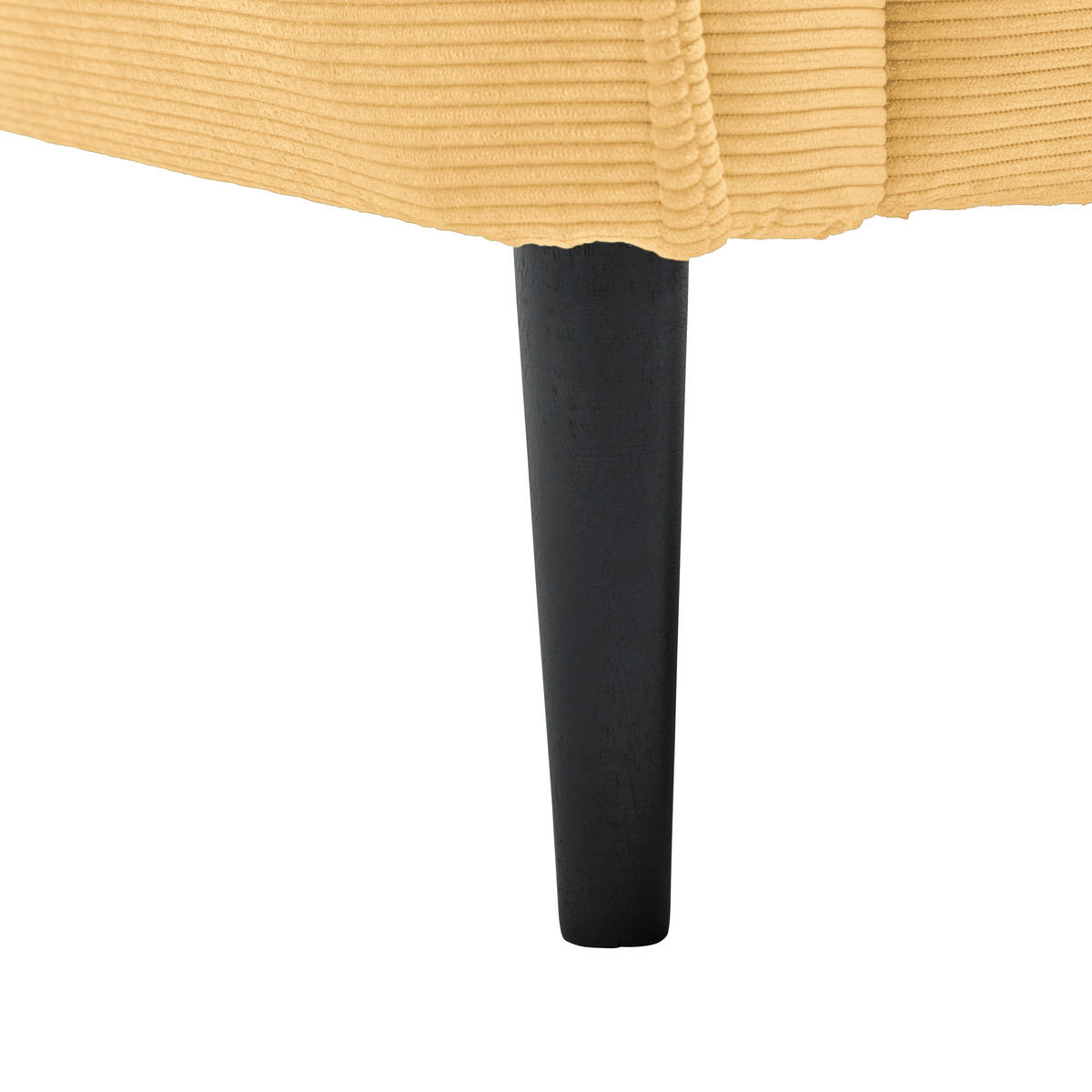 2-SITS SOFFA i textil gul  - svart/gul, Modern, trä/textil (150/85/92cm) - MID.YOU