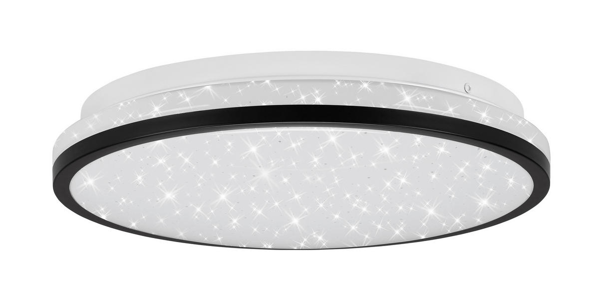LED-DECKENLEUCHTE - Schwarz, Design, Kunststoff (28/7cm) - Briloner