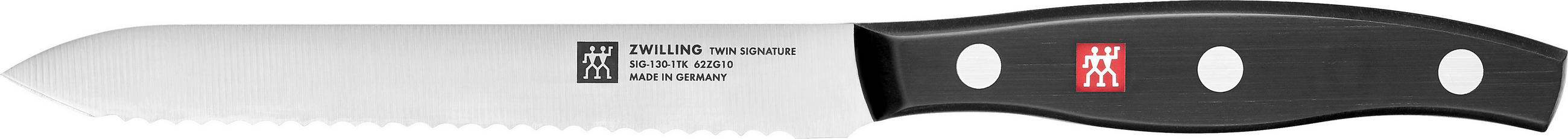 UNIVERSALMESSER Signature  - Edelstahlfarben/Schwarz, Basics, Kunststoff/Metall (37,5/8,5/2,8cm) - Zwilling