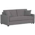 SCHLAFSOFA Webstoff Anthrazit  - Anthrazit/Schwarz, Design, Kunststoff/Textil (186/83/100cm) - Xora