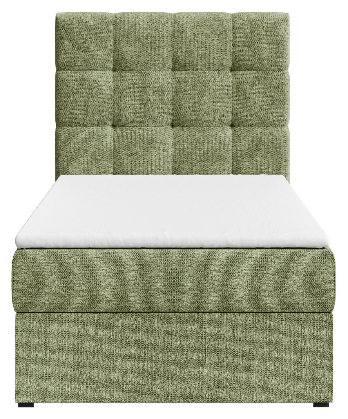 BOXBETT 90/200 cm  in Dunkelgrün  - Dunkelgrün/Schwarz, MODERN, Holz/Kunststoff (90/200cm) - Livetastic