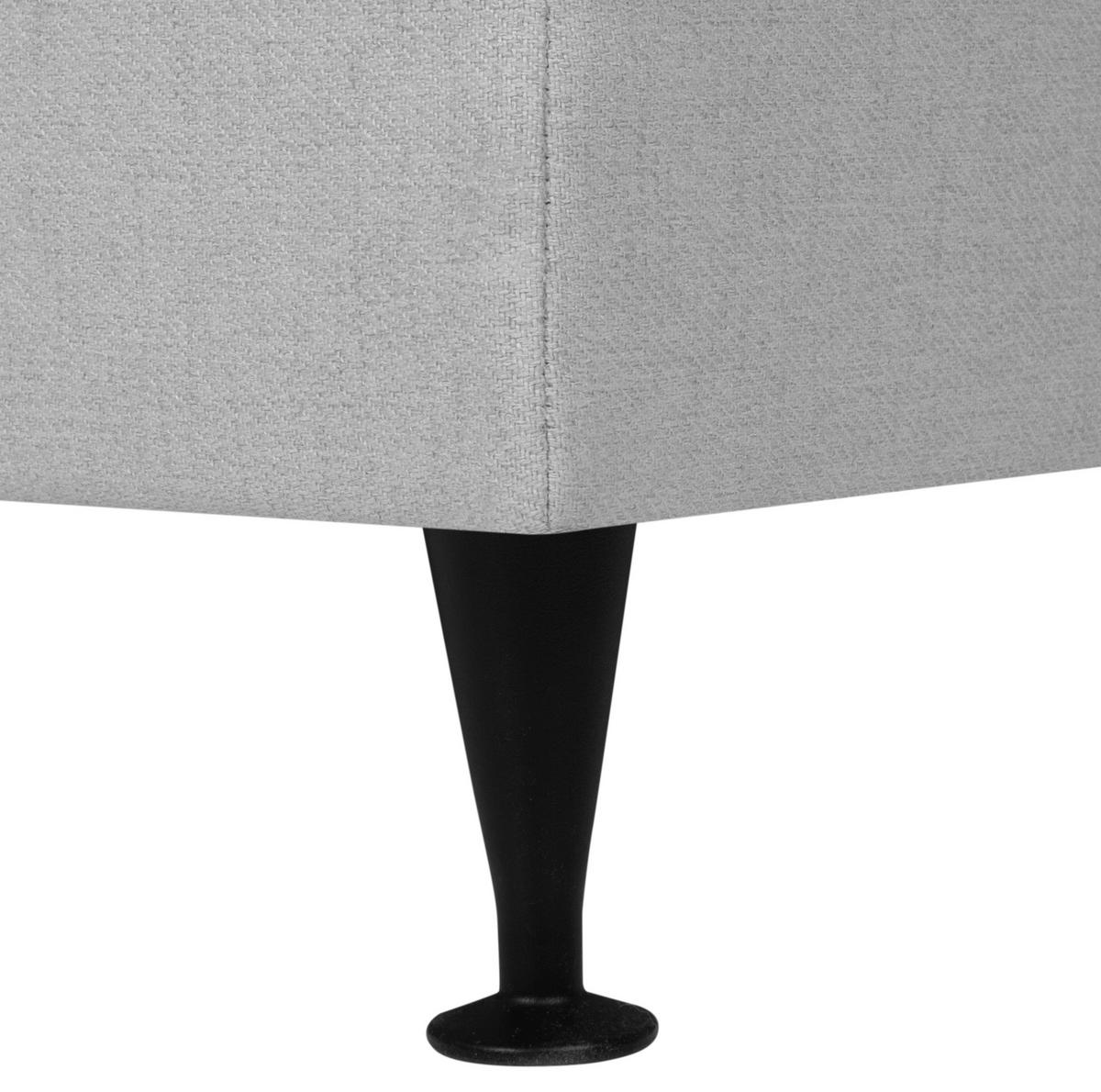 BOXSPRING-ÁGY 160/200 cm  szürke  - fekete/szürke, Modern, textil (160/200cm) - MID.YOU