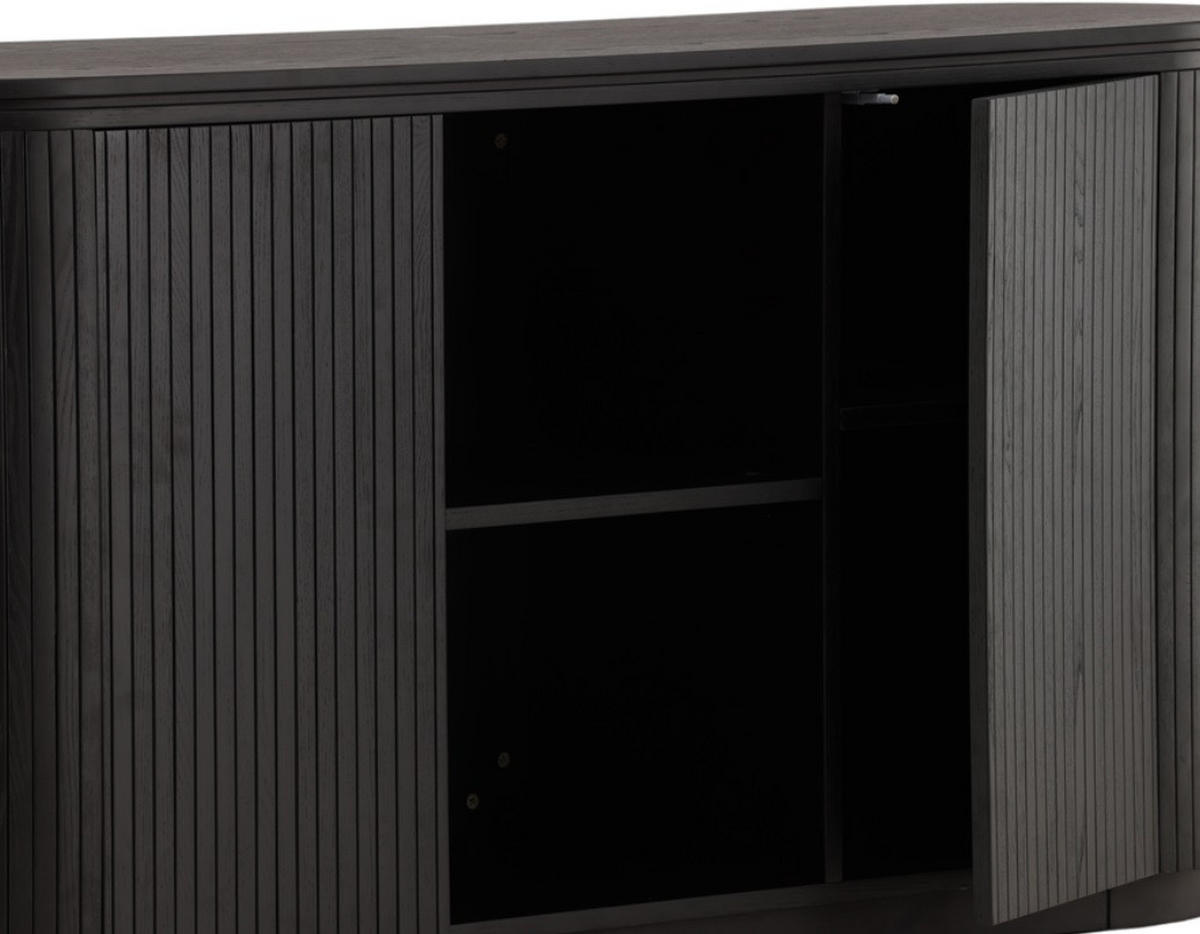SIDEBOARD 160/80/48 cm  - svart, Design, trä (160/80/48cm) - Livetastic