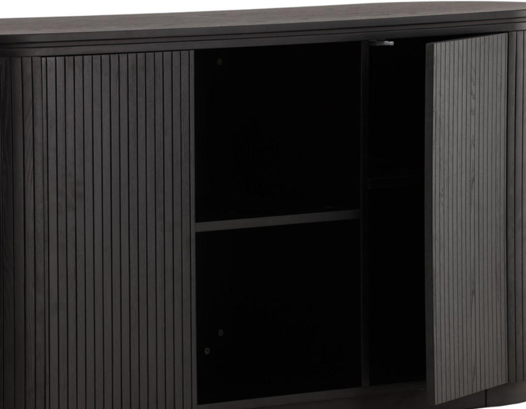 Thumbnail - Livetastic Sideboard, Schwarz, Holz, Eukalyptusholz, furniert, 160x80x48 cm, handgemacht, Schlafzimmer, Schlafzimmer Kom...