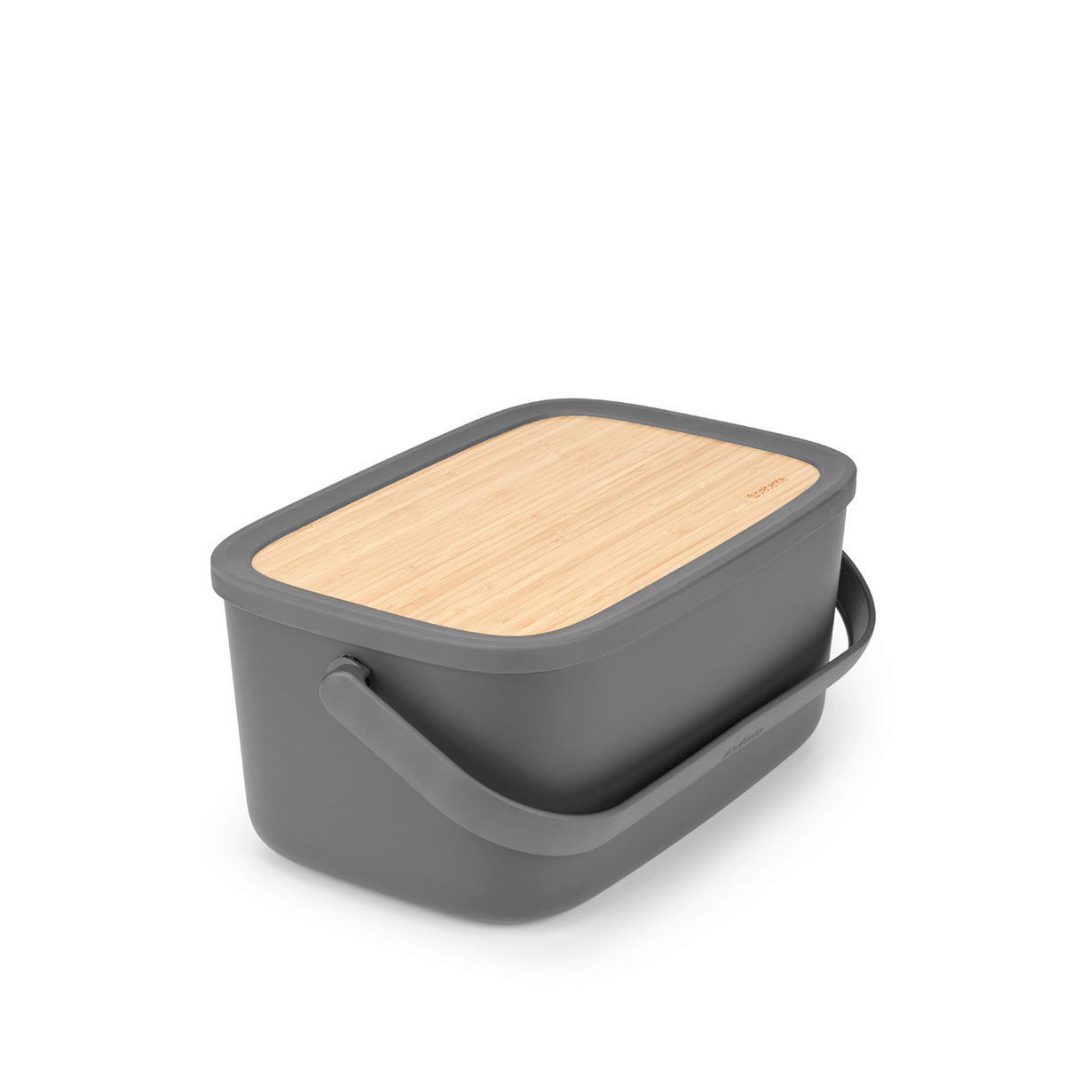 POSODA ZA KRUH   39.5/16.3/25.5 cm           - temno siva, Design, umetna masa/les (39.5/16.3/25.5cm) - Brabantia