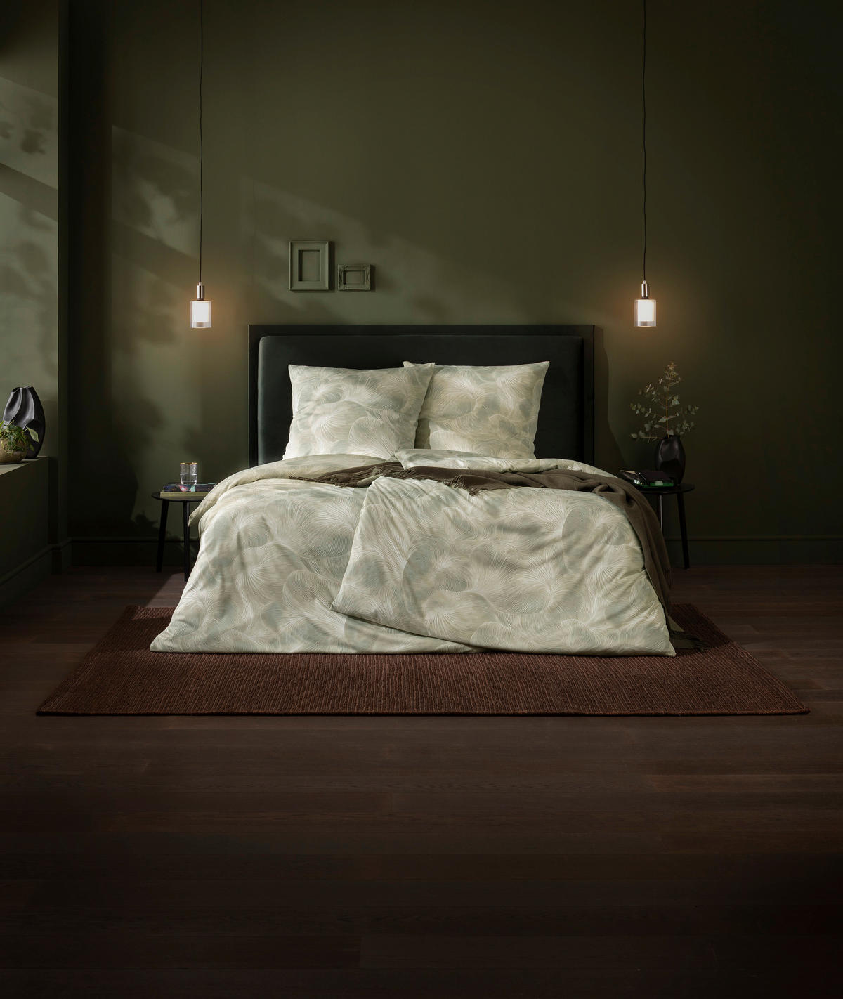 BETTWÄSCHE 2-teilig Marco Interlock-Jersey 155/220 cm  - Grün, Design, Textil (155/220cm) - Estella