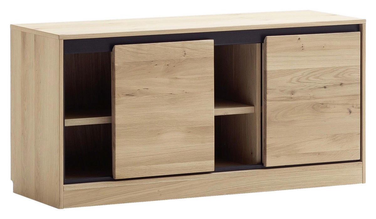 LOWBOARD  in 120/58/44 cm  - Eiche Bianco, KONVENTIONELL, Holz/Holzwerkstoff (120/58/44cm) - Linea Natura