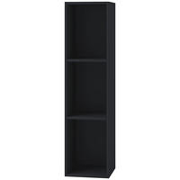 SCHALLPLATTENREGAL Schwarz  - Schwarz, KONVENTIONELL, Holzwerkstoff (34/107/29cm) - MID.YOU