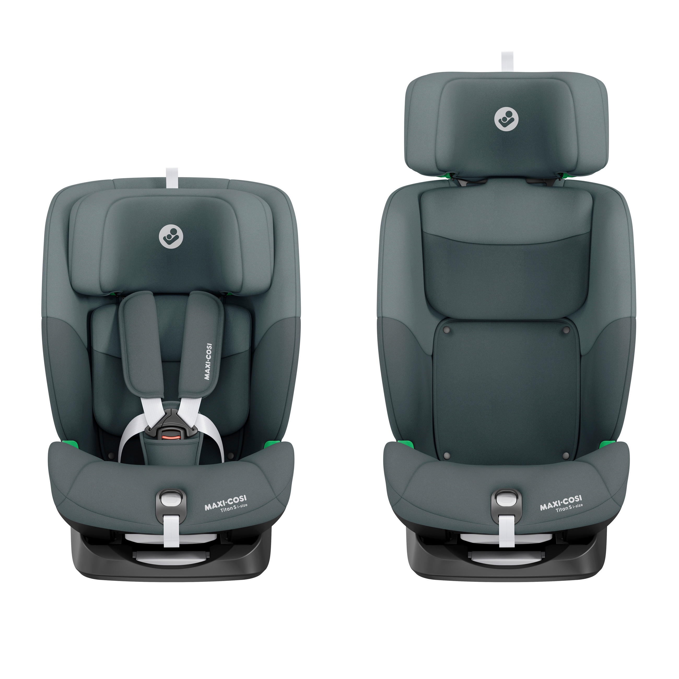 KINDERAUTOSITZ Titan I-Size  - Grau, Basics, Kunststoff/Metall (44,4/56,7-80,2/52,3-57,4cm) - Maxi-Cosi