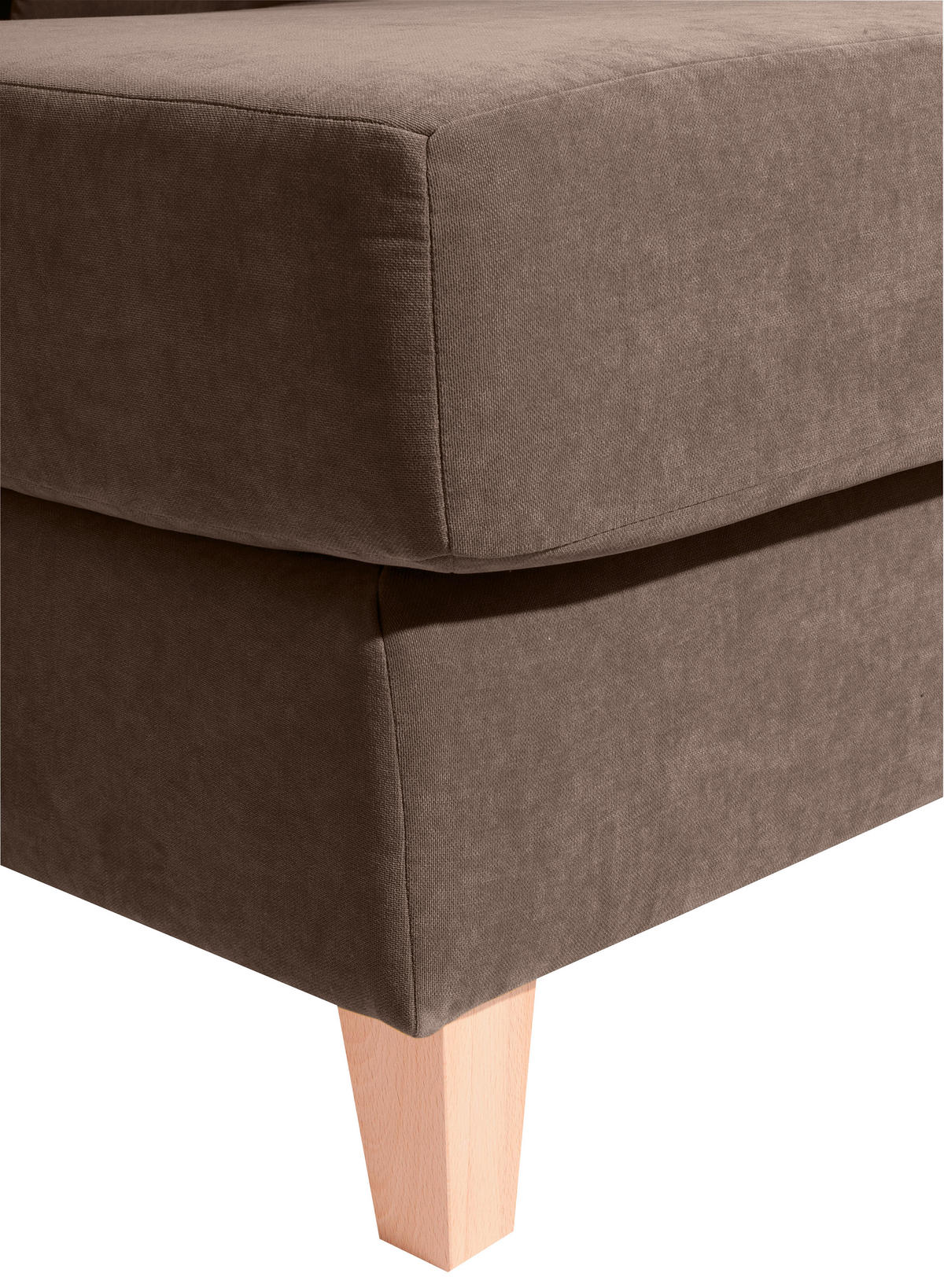 XXL-SESSEL in Velours Sahara  - Naturfarben/Sahara, Modern, Holz/Holzwerkstoff (136/107/142cm) - Max Winzer