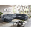 WOHNLANDSCHAFT in Chenille Dunkelblau  - Alufarben/Dunkelblau, Design, Textil/Metall (170/333/265cm) - Dieter Knoll