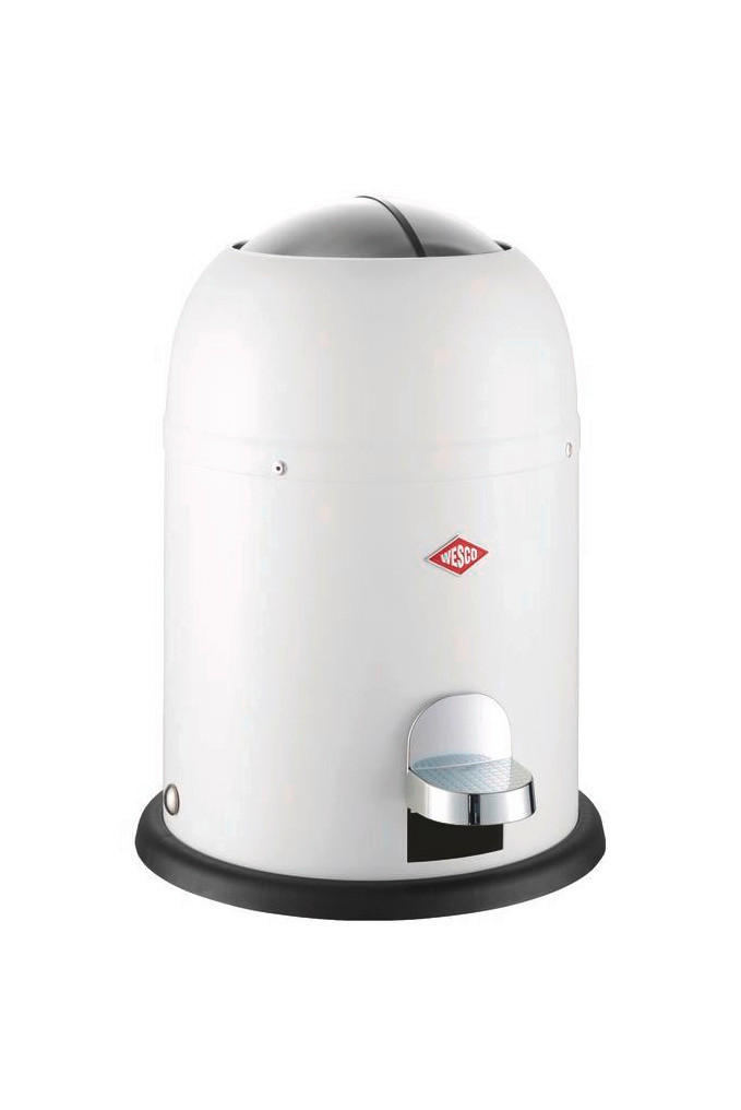ABFALLSAMMLER MINI MASTER 6 L  - Schwarz/Weiß, KONVENTIONELL, Kunststoff/Metall (26,4/36cm) - Wesco