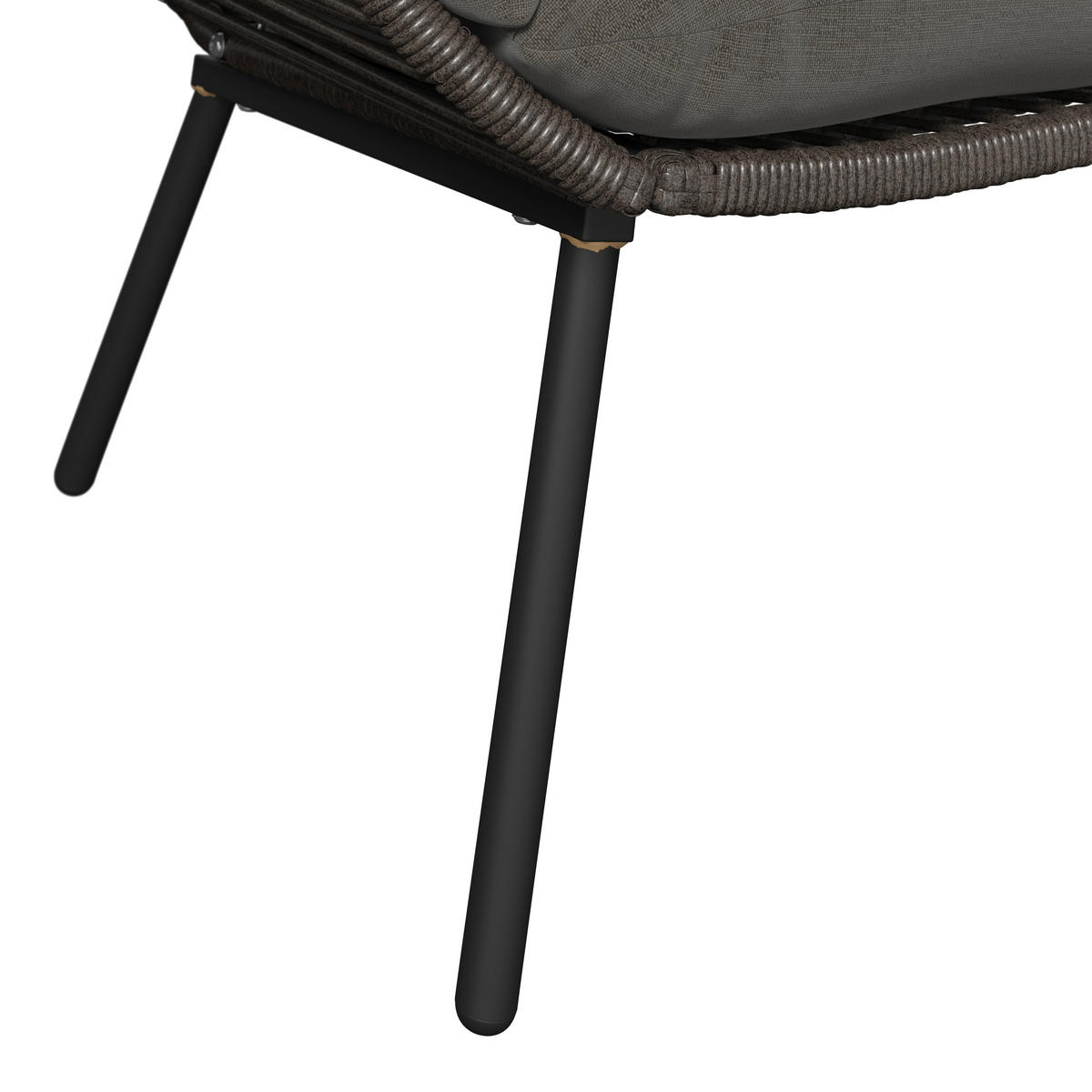 GARTENMUSCHEL 146/136/83 cm Eisen  - Dunkelgrau/Grau, MODERN, Kunststoff/Textil (146/136/83cm) - Ambia Garden