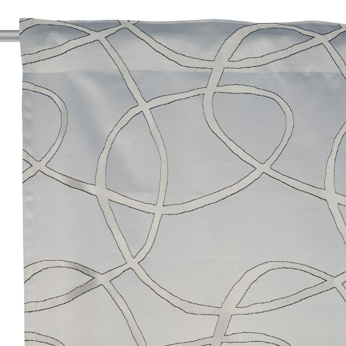 HOTOVÝ ZÁVĚS, neprůsvitné, 140/260 cm - šedá, Design, textil (140/260cm) - Dieter Knoll