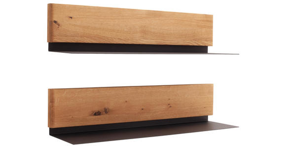 WANDBOARDSET  90/20/22 cm  - Wildeiche, Natur, Holz/Metall (90/20/22cm) - Linea Natura
