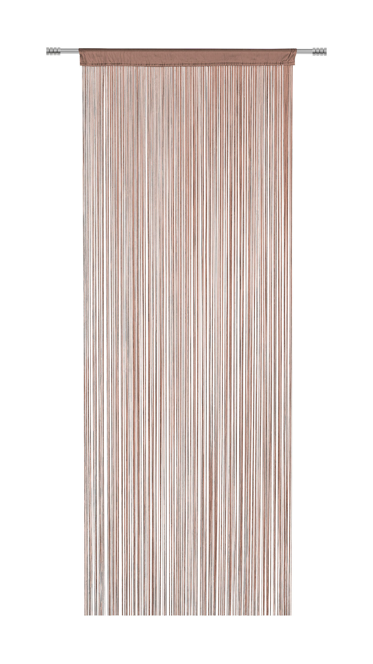 ŠPAGETI ZAVJESA tamno smeđa 90/245 cm   - tamno smeđa, Konvencionalno, tekstil (90/245cm) - Boxxx