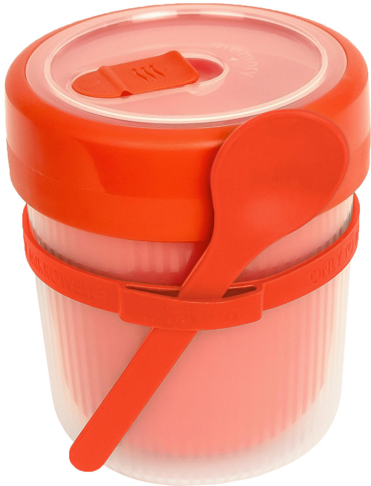 MIKROWELLENSET  - Rot, Basics, Kunststoff (10,6/12,1/10,6cm) - Rotho