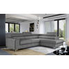ECKSOFA  in Webstoff Grau  278/205 cm  - Silberfarben/Grau, Design, Textil/Metall (278/205cm) - MID.YOU