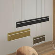 LED-HÄNGELEUCHTE 95/15/120 cm  - Goldfarben/Schwarz, Design, Kunststoff/Metall (95/15/120cm) - Dieter Knoll