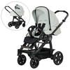 KINDERWAGENSET RACER GTS  - Salbeigrün/Cappuccino, Basics, Textil/Metall (59/113/101cm) - Hartan