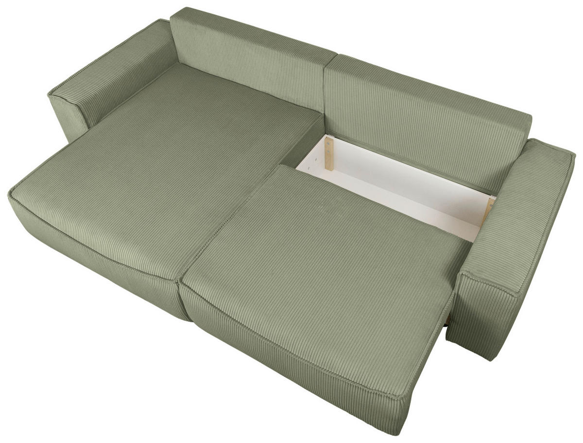 Freisteller von Carryhome ECKSOFA Olivgrün Cord.