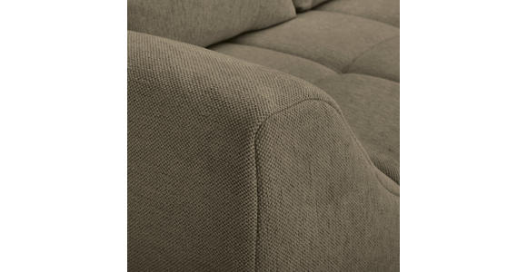 ECKSOFA in Flachgewebe Braun  306/202 cm  - Buchefarben/Braun, KONVENTIONELL, Holz/Textil (306/202cm) - Carryhome