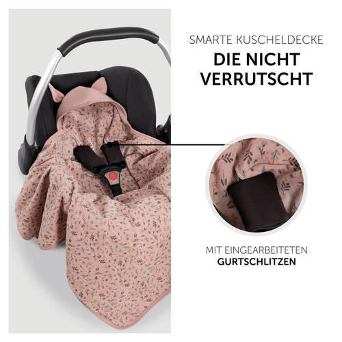 SCHMUSEDECKE  80/80 cm  - Altrosa, Trend, Textil (80/80cm) - Hauck