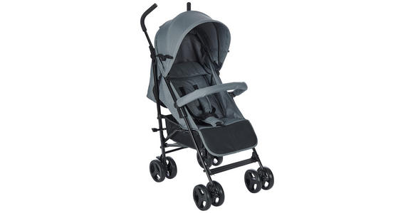 BUGGY Madrid  - Dunkelgrau/Schwarz, Basics, Kunststoff/Textil (79/51/105cm) - My Baby Lou