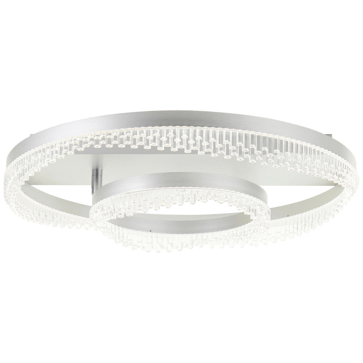 LED-TAKLAMPA Aurora 61/13 cm  - aluminiumfärg, Design, metall/plast (61/13cm)