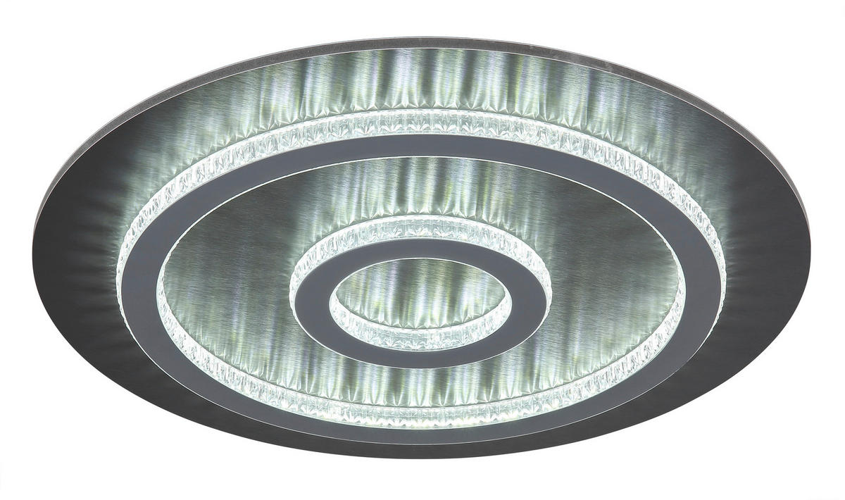 STROPNÍ LED SVÍTIDLO, 45/5,5 cm  - černá/čiré, Design, kov/plast (45/5,5cm) - Globo