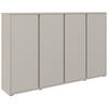 SCHUHSCHRANK  in 192,7/120/34 cm  - Kaschmir/Anthrazit, Konventionell, Holzwerkstoff/Kunststoff (192,7/120/34cm) - Xora